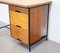 Bureau Industriel Mid-Century en Teck 4