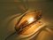 Mid-Century Brass & Smoked Glass Lotus Shaped Wall Lamps from Massive, 1970s, Set of 2, Image 16