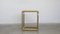 French Side Table in Travertine and Brass 2