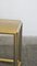 French Side Table in Travertine and Brass 5