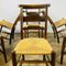 Antique English Chapel Chairs in Oak, Set of 6 3