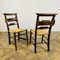 Antique English Chapel Chairs in Oak, Set of 6 7