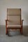 Danish Modern Rocking Chair in Solid Oak by Henning Kjærnulf, 1950s 7