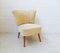 Lounge Chair with Beige Cordecheck from GDR, 1970s 14