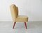 Lounge Chair with Beige Cordecheck from GDR, 1970s 3