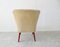 Lounge Chair with Beige Cordecheck from GDR, 1970s 4