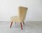 Lounge Chair with Beige Cordecheck from GDR, 1970s, Image 5