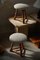 Mid-Century Modern Danish Stools in Oak and Bouclé, 1950s, Set of 2, Image 10