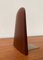 Mid-Century Scandinavian Bookend in Teak and Brass, Image 10