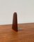 Mid-Century Scandinavian Bookend in Teak and Brass 12