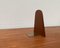 Mid-Century Scandinavian Bookend in Teak and Brass, Image 3