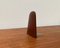 Mid-Century Scandinavian Bookend in Teak and Brass, Image 11