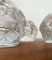 Vintage Swedish Glass Snowball Candleholder by Ann Wärff for Kosta Boda, Set of 3 2