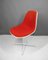 Amerikanischer Roter Gepolsterter Beistellstuhl mit Lafonda Gestell von Ray & Charles Eames für Herman Miller, 1960er 6