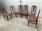 Art Nouveau Style Chairs in Leather, 1920, Set of 6 5