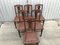 Art Nouveau Style Chairs in Leather, 1920, Set of 6 3
