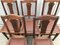 Art Nouveau Style Chairs in Leather, 1920, Set of 6 14
