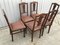 Art Nouveau Style Chairs in Leather, 1920, Set of 6 8