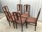 Art Nouveau Style Chairs in Leather, 1920, Set of 6 13