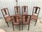 Art Nouveau Style Chairs in Leather, 1920, Set of 6 1