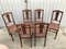 Art Nouveau Style Chairs in Leather, 1920, Set of 6, Image 1