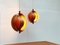 Lampes Moon Mid-Century en Teck, 1960s, Set de 2 6