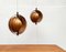 Mid-Century Moon Lamps in Teak Wood, 1960s, Set of 2 1