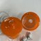 Orangefarbene Opalglas B-1204 Hängelampen von Raak, 1960er, 2er Set 9