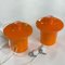 Suspensions B-1204 en Verre Opalin Orange de Raak, 1960s, Set de 2 11