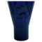 Italian Blue Ceramic Vase by Angelo Bianchini for Laveno, 1930s 1