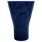 Vaso in ceramica blu di Angelo Bianchini per Laveno, Italia, anni '30, Immagine 1