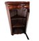 Antiker Late Empire Eckschrank aus Mahagoni mit Regalen, 1840er 10