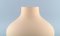 Drop-Shaped Vase in Delicate Pink Mouth-Blown Art Glass 4