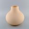 Drop-Shaped Vase in Delicate Pink Mouth-Blown Art Glass, Image 5