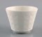 Maceteros de porcelana esmaltada en blanco de Wilhelm Kåge para Gustavsberg. Juego de 8, Imagen 4