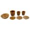 Relief Dish Set in Glazed Stoneware by Jens H. Quistgaard for Bing & Grondahl, Set of 7, Image 1