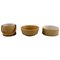 Relief Bowls in Glazed Stoneware by Jens H. Quistgaard for Bing & Grondahl, Set of 3 1
