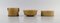 Relief Bowls in Glazed Stoneware by Jens H. Quistgaard for Bing & Grondahl, Set of 3 3