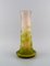 Large Vase in Frosted and Green Art Glass by Emile Gallé, Image 2