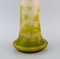 Large Vase in Frosted and Green Art Glass by Emile Gallé, Image 6
