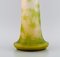 Large Vase in Frosted and Green Art Glass by Emile Gallé 4