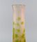 Large Vase in Frosted and Green Art Glass by Emile Gallé 5