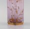 French Art Nouveau Vase in Pink Mouth-Blown Art Glass from Daum Nancy 4