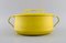 Danish Lidded Pot in Bright Yellow Enamel by Jens H. Quistgaard, Image 2