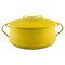 Danish Lidded Pot in Bright Yellow Enamel by Jens H. Quistgaard, Image 1