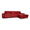 Red Hukla Leather Sofa with Electric Function 1