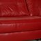 Red Hukla Leather Sofa with Electric Function 4