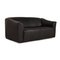 Black Leather Ds 47 Two-Seater Couch from de Sede 5