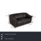 Black Leather Ds 47 Two-Seater Couch from de Sede 2