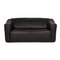 Schwarzes Ds 47 Zwei-Sitzer Ledersofa von de Sede 1